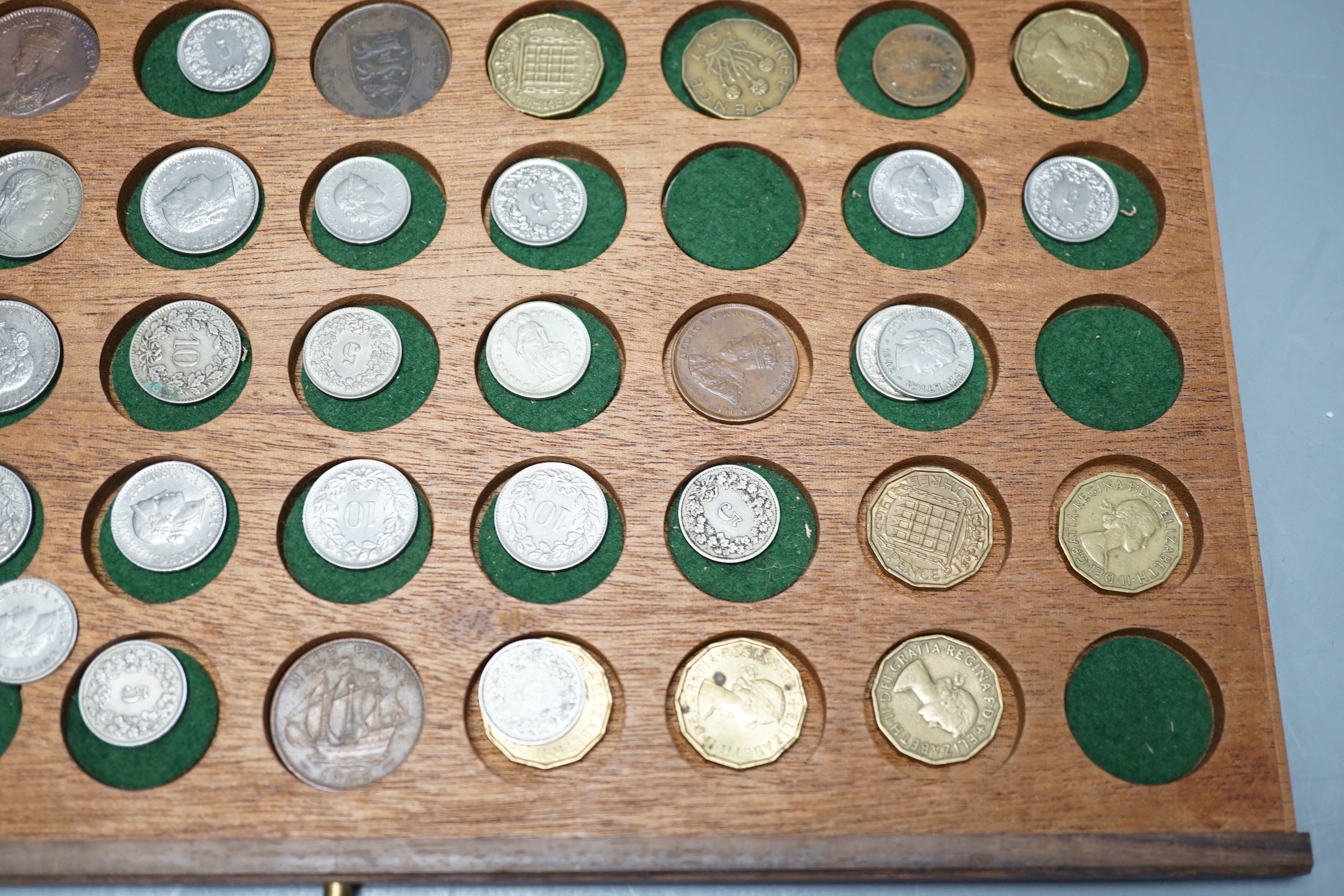 A quantity of mixed coins and bank notes